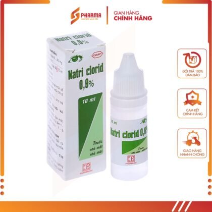 Nước muối sinh lý nhỏ mắt mũi NACL 0,9% - Lọ 10 ml