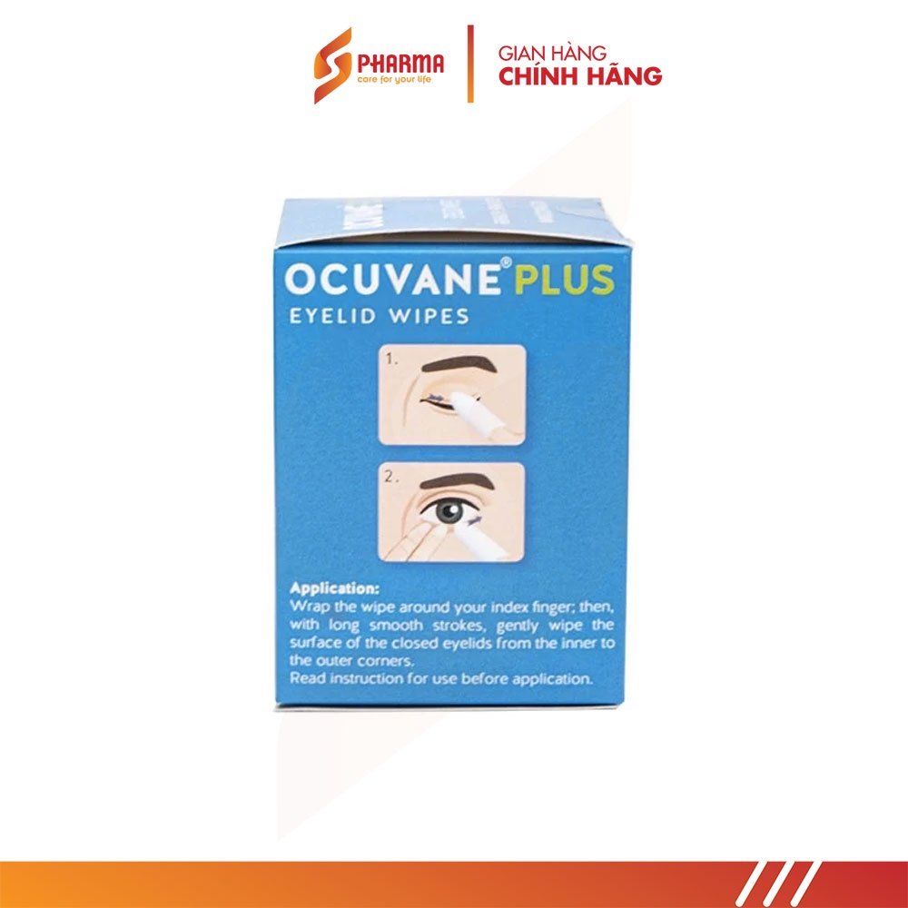 Miếng gạc lau mi mắt OCUVANE PLUS - Hungary - Chuyên dùng ngứa mi, demodex bờ mi