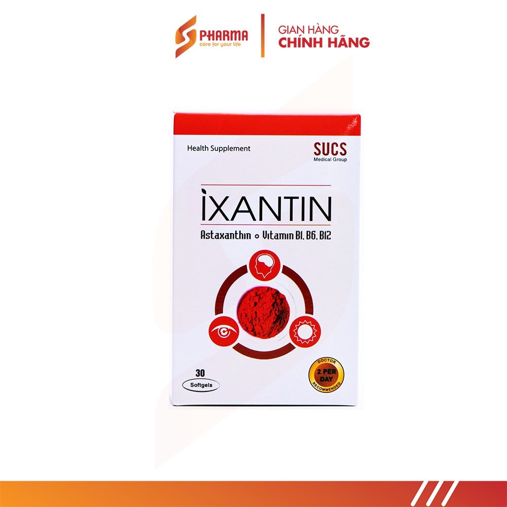 Viên bổ mắt IXANTIN - Hộp 30 viên - Chính hãng