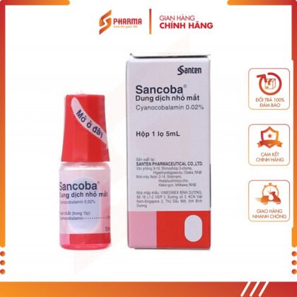 Sancoba - Dung dịch nhỏ mắt Nhật Bản - Vitamin B12 – Nhập khẩu chính hãng - Hộp tiếng việt[5ml]