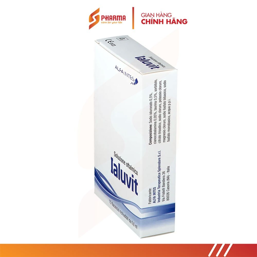 Dung dịch nhỏ mắt IALUVIT - ALFA INTES (Ý) - Không chất bảo quản
