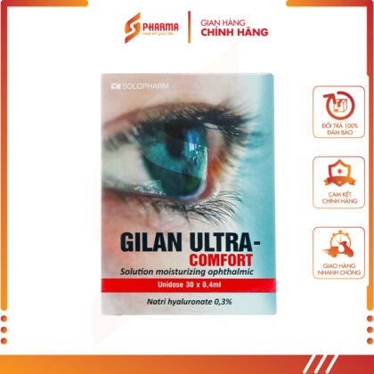 Dung dịch nhỏ mắt Gilan Ultra - Comfort trị khô mắt (30 ống x 0.4ml)