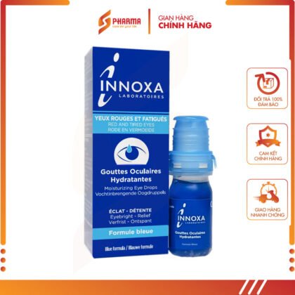 INNOXA Gouttes Oculaires Hydratantes Formule bleue - Dung dịch nhỏ mắt không chất bảo quản [PHÁP] -Màu xanh– Hộp 10ml