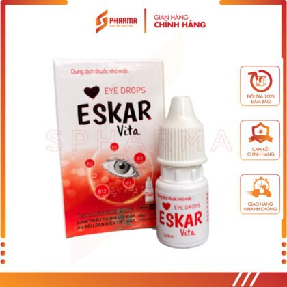 ESKAR VITA – DUNG DỊCH NHỎ MẮT ĐIỀU TIẾT & GIẢM TRIỆU CHỨNG MỎI MẮT – DK PHARMA [VIỆT NAM] – 1 LỌ x 5ML