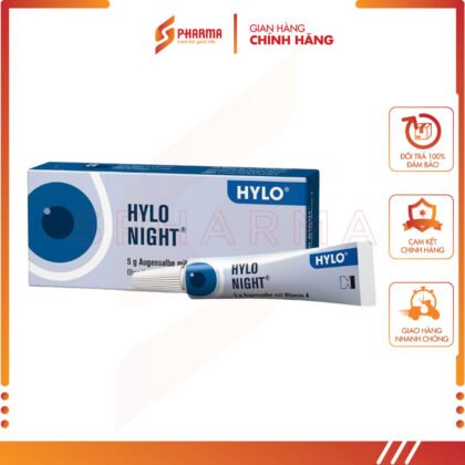 MỠ TRA MẮT HYLO NIGHT 5G – GIẢM KHÔ MẮT, HẠN CHẾ TRÌNH TRẠNG VIÊM MẮT – URSAPHARM ARZNEIMITTEL GMBH [ĐỨC] – 1 TUÝP x 5G