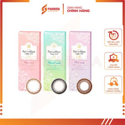 SEED EYE COFFRET 1DAY UV 10P – Kính áp tròng mềm có màu dùng 1 ngày – SEED CO. LTD [Nhật Bản] – Hộp x 10 miếng