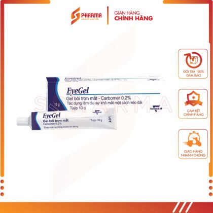 EYEGEL (Carbomer 0.2%) – Bôi trơn, làm dịu khô mắt và bảo vệ mắt lâu dài – Farmigea [Ý] – Tuýp x 10g