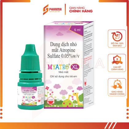 MYATRO XL 0.05% – Làm chậm quá trình tiến triển cận thị ở trẻ em – Renova Lifesciences [Ấn Độ] – 1 Lọ x 5ml