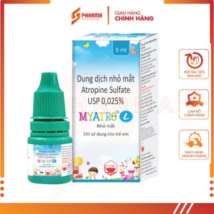 MYATRO L 0.025% – Làm chậm quá trình tiến triển cận thị ở trẻ em – Renova Lifesciences [Ấn Độ] – 1 Lọ x 5ml