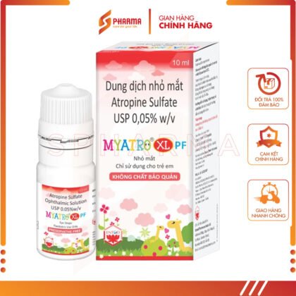 MYATRO XL PF 0.05% – Làm chậm quá trình tiến triển cận thị ở trẻ em – Renova Lifesciences [Ấn Độ] – 1 Lọ x 10ml