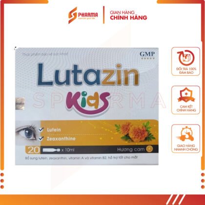 Lutazin-Kids – Hỗ trợ và duy trì sức khỏe mắt tối ưu cho trẻ – Gia Hân [Việt Nam] – 4 vỉ x 5 ống