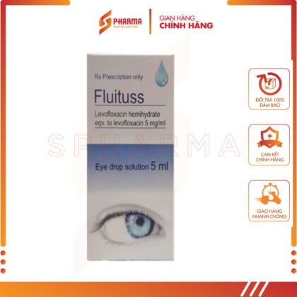 FLUITUSS – Hỗ trợ viêm giác mạc do nhiễm khuẩn – Rafarm S.A [Hy Lạp] – Lọ x 5ml