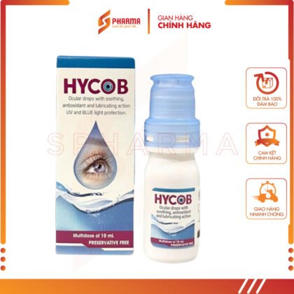 HYCOB – Hỗ trợ viêm mắt, cải thiện các vấn đề về khô mắt – Farmaceutici Damor [Ý] – Hộp x 10ml