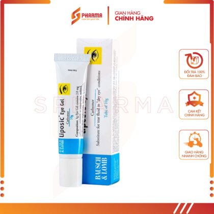Gel nhỏ mắt Liposic Eye Gel – Hỗ trợ biểu hiện của khô mắt – Bausch & Lomb [Đức] – Tuýp x 10g
