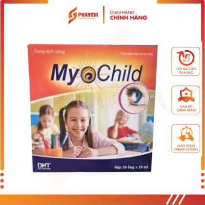 Myochild Hatapharm – Giúp hỗ trợ tăng cường thị lực cho mắt – Hatapharm [Việt Nam] – Hộp x 20 ống