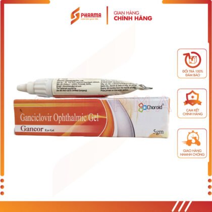 GANCOR – Hỗ trợ nhiễm trùng giác mạc do virus – Choroid [Ấn Độ] – Tuýp x 5g