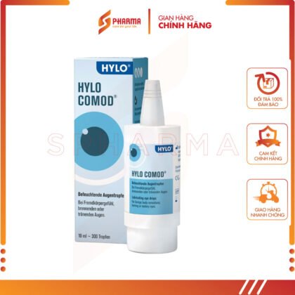 Dung dịch nhỏ mắt Hylo COMOD – Giúp dịu mắt, giảm khô mắt không chất bảo quản – URSAPHARM Arzneimittel GmbH [Đức] – Lọ x 10ml