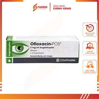 Ofloxacin-POS 3mg/ml – Hỗ trợ các biểu hiện của nhiễm trùng ngoài mắt – URSAPHARM Arzneimittel GmbH [Đức] – Lọ x 5ml
