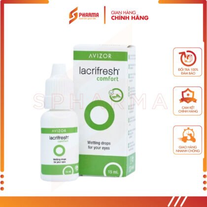 Avizor Lacrifresh Comfort - Nước nhỏ mắt lens, nước mắt nhân tạo cho kính áp tròng cứng Ortho-K – Avizor [Tây Ban Nha] – Lọ x 15ml
