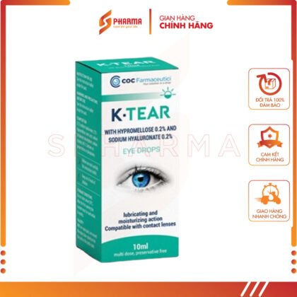 K-Tear 10ml - Nước mắt nhân tạo cao cấp vô trùng giúp giảm khô mắt – COC Pharmaceutici [Italia] – Lọ x 10ml