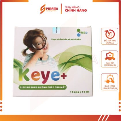 Siro bổ mắt KEYE+ - Cải thiện thị lực, giảm khô mắt và nguy cơ thoái hóa võng mạc – Fusi Pharma [Việt Nam] – 15 ống x 10ml