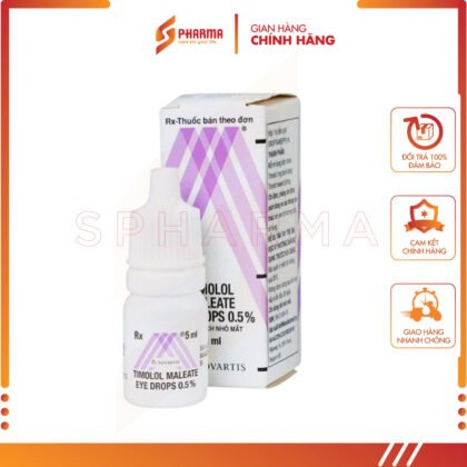 Timolol Maleate Eye Drops 0.5% – Hỗ trợ biểu hiện tăng nhãn áp  – Alcon [Hoa Kỳ] – 1 lọ x 5ml