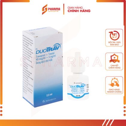 Dung dịch nhỏ mắt DUOTRAV – Giảm áp lực nội nhãn – Alcon [Hoa Kỳ] – Lọ x 2.5ml