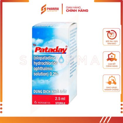 Pataday 0,2% – Hỗ trợ viêm kết mạc dị ứng – Alcon [Hoa Kỳ] – Lọ x 2.5ml