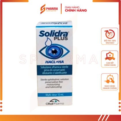 Solidra Plus – Duy trì độ nhớt, độ ẩm ổn định cho mắt – Oftalpharma [Ý] – Chai x 10ml