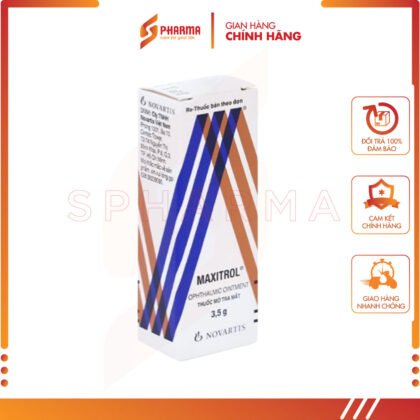 Mỡ tra mắt Maxitrol – Hỗ trợ ngắn hạn các tình trạng đáp ứng với corticoid ở mắt – Alcon [Hoa Kỳ] – Tuýp x 3.5g