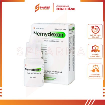 Dung dịch nhỏ mắt mũi tai Nemydexan – Hỗ trợ viêm kết mạc, viêm mũi, viêm tai ngoài – Nam Hà [Việt Nam] – Lọ x 8ml